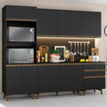 Cocina Integral Reims 2.50 m con Encimera Negro