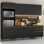 Cocina Integral Reims 2.50 m con Encimera Negro
