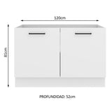 Mueble de Cocina Bajo Agata 1.20 m 2 Puertas