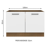 Mueble de Cocina Bajo Agata 1.20 m 2 Puertas