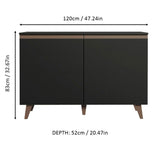 Mueble de Cocina Bajo Reims 1.20 m 2 Puertas con Encimera