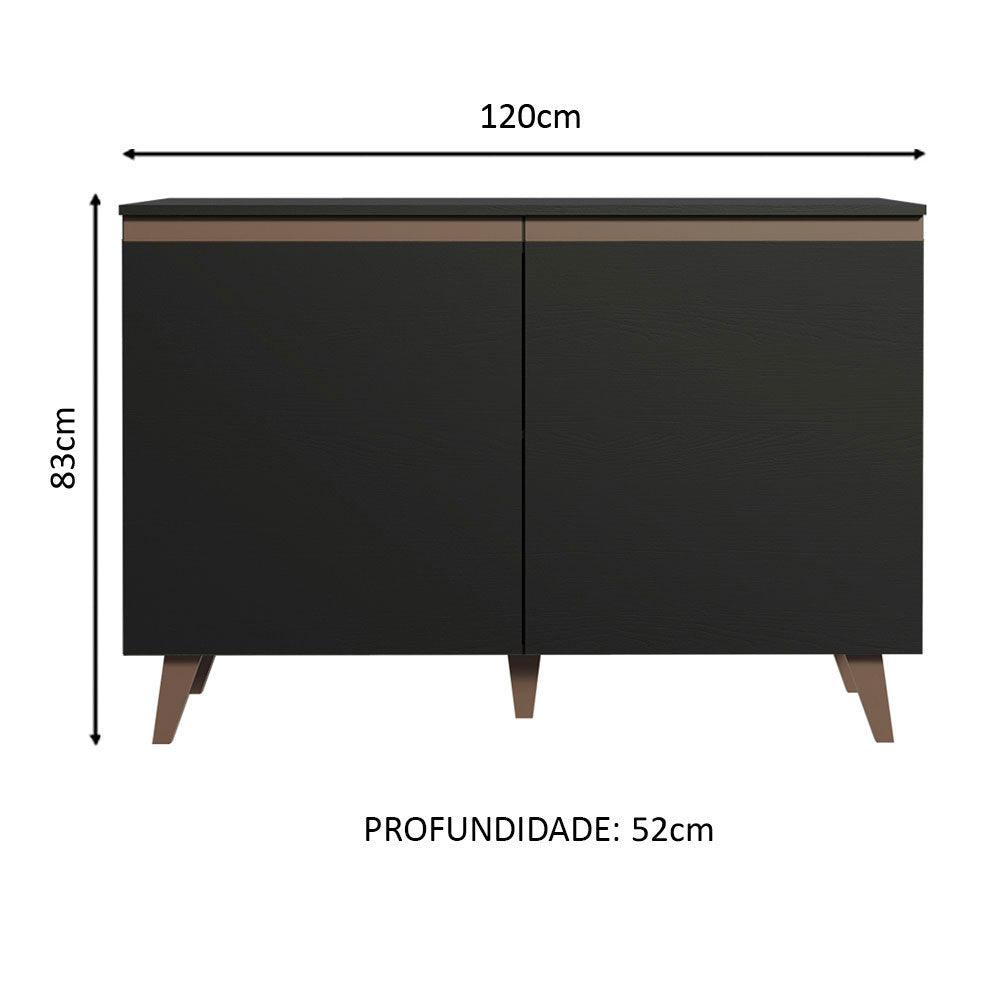 Mueble de Cocina Bajo Reims 1.20 m 2 Puertas con Encimera