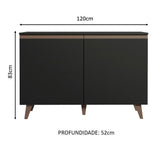 Mueble de Cocina Bajo Reims 1.20 m 2 Puertas con Encimera