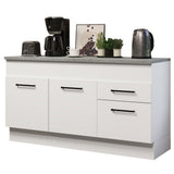 Mueble de Cocina Bajo Agata 1.50 m 2 Puertas 2 Cajones con Encimera