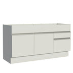 Mueble de Cocina Bajo Glamy 1.50 m 2 Puertas 2 Cajones Blanco