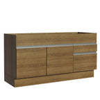 Mueble de Cocina Bajo Glamy 1.50 m 2 Puertas 2 Cajones Marrón
