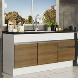 Mueble de Cocina Bajo Glamy 1.50 m 2 Puertas 2 Cajones