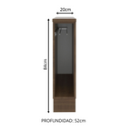 Mueble de Cocina Bajo Portapaños Glamy y Agata 20 cm Marrón