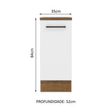 Mueble de Cocina Bajo Agata 35 cm 1 Puerta