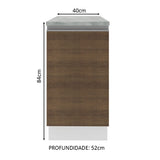Mueble de Cocina Bajo Glamy 40 cm 1 Puerta