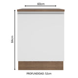 Mueble de Cocina Bajo Glamy 60 cm 1 Puerta