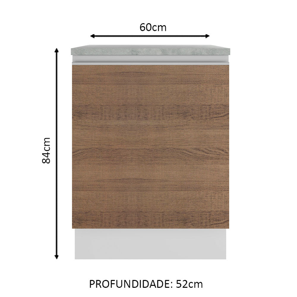 Mueble de Cocina Bajo Glamy 60 cm 1 Puerta