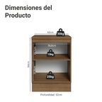 Mueble de Cocina Bajo Vik 60 cm 1 Puerta Marrón/Verde
