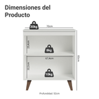 Mueble de Cocina Bajo Reims 70 cm 2 Puertas Blanco