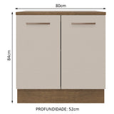 Mueble de Cocina Bajo Agata 80 cm 2 Puertas