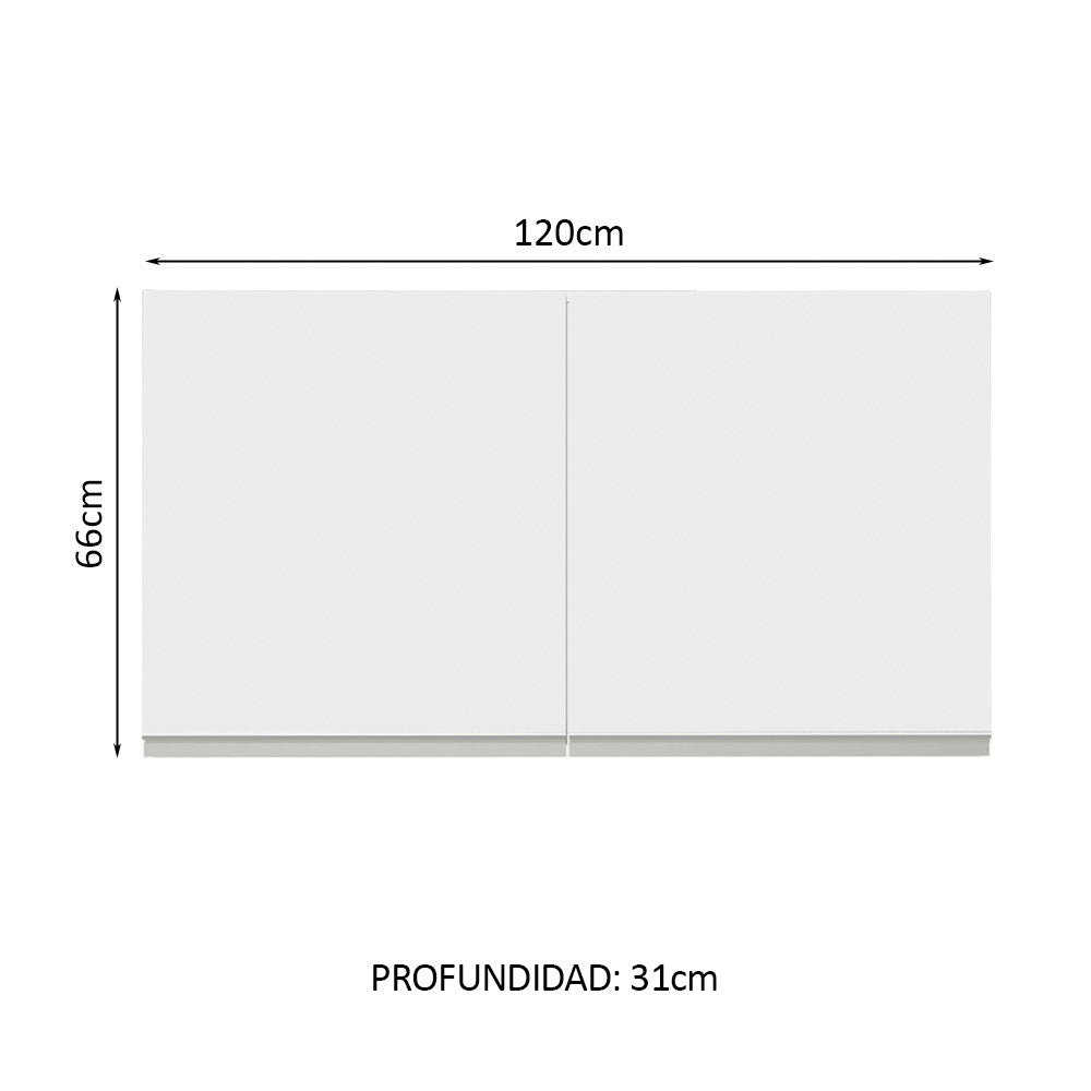 Mueble de Cocina Superior Glamy 1.20 Metros 2 Puertas