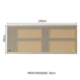 Mueble de Cocina Superior 1.20m 2 Puertas Corredizas de Cristal Reflex