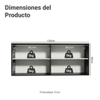 Mueble de Cocina Superior Reims con 2 Puertas 120 cm x 50 cm
