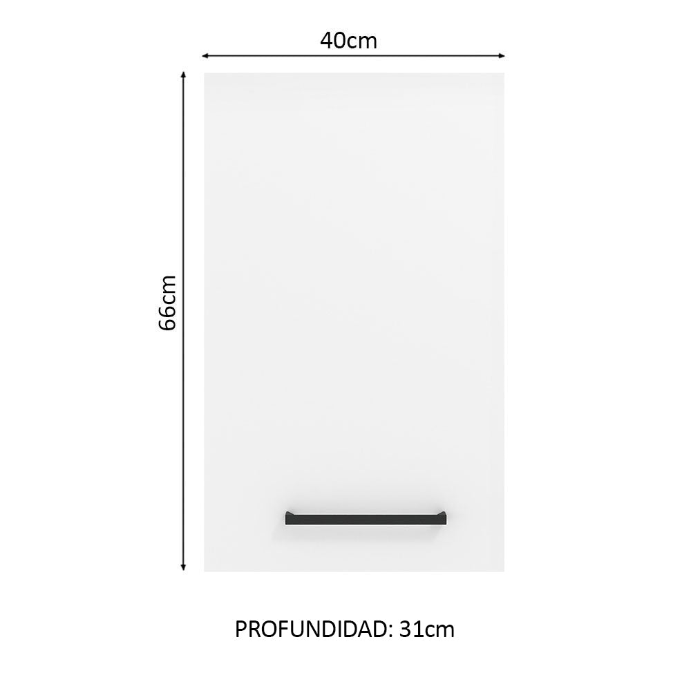 Mueble de Cocina Superior Agata 40 cm 1 Puerta Blanco