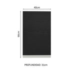 Mueble de Cocina Superior Glamy 40 cm 1 Puerta Blanco/Negro