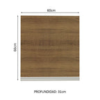 Mueble de Cocina Superior Glamy 60 cm 1 Puerta Marrón