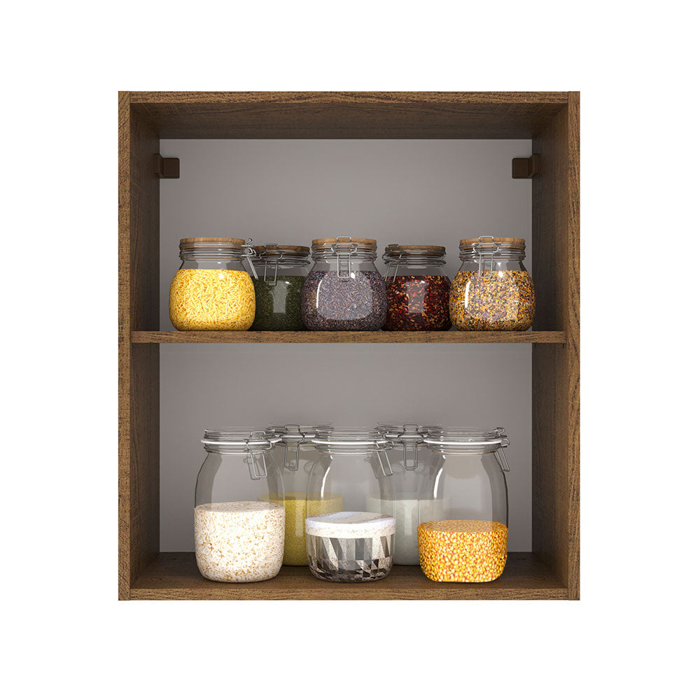 Mueble de Cocina Superior Agata 60 cm 1 Puerta Marrón/Crema