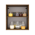 Mueble de Cocina Superior Agata 60 cm 1 Puerta Marrón/Crema