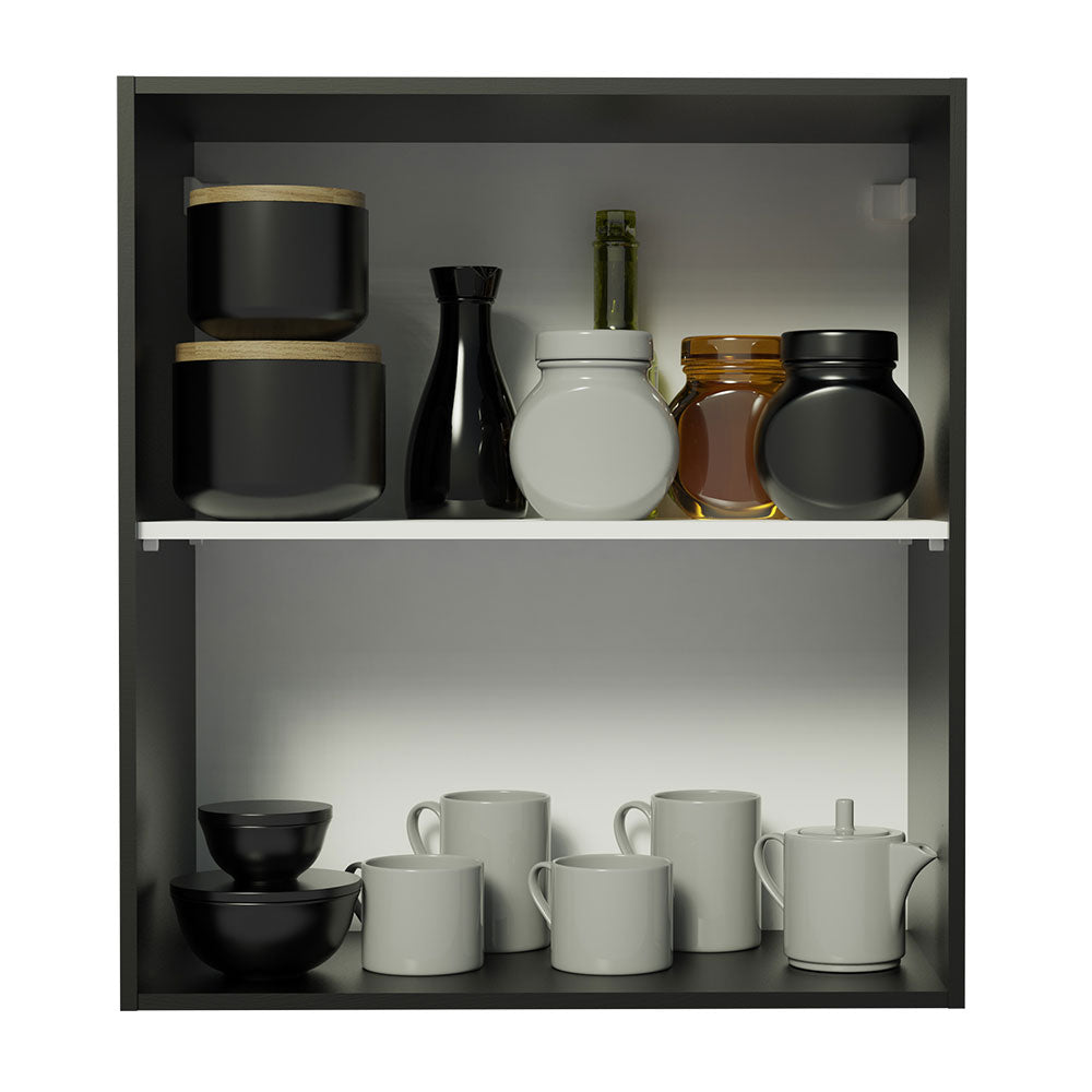 Mueble de Cocina Superior Reims 60 cm 1 Puerta Negro