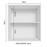 Kit 2 Muebles de Cocina Bajo Glamy 2.00 Metros