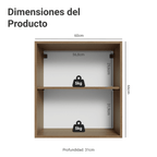 Mueble de Cocina Superior Vik 60 cm 1 Puerta Marrón/Verde