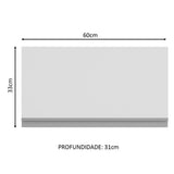 Mueble de Cocina Superior Glamy 60 cm 1 Puerta Abatible