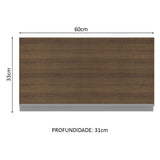 Mueble de Cocina Superior Glamy 60 cm 1 Puerta Abatible