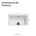 Mueble de Cocina Superior Vik 60 cm 1 Puerta Abatible Blanco/Verde