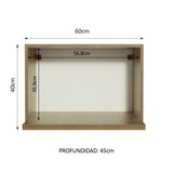 Mueble de Cocina Superior para Hornos Glamy 60 cm