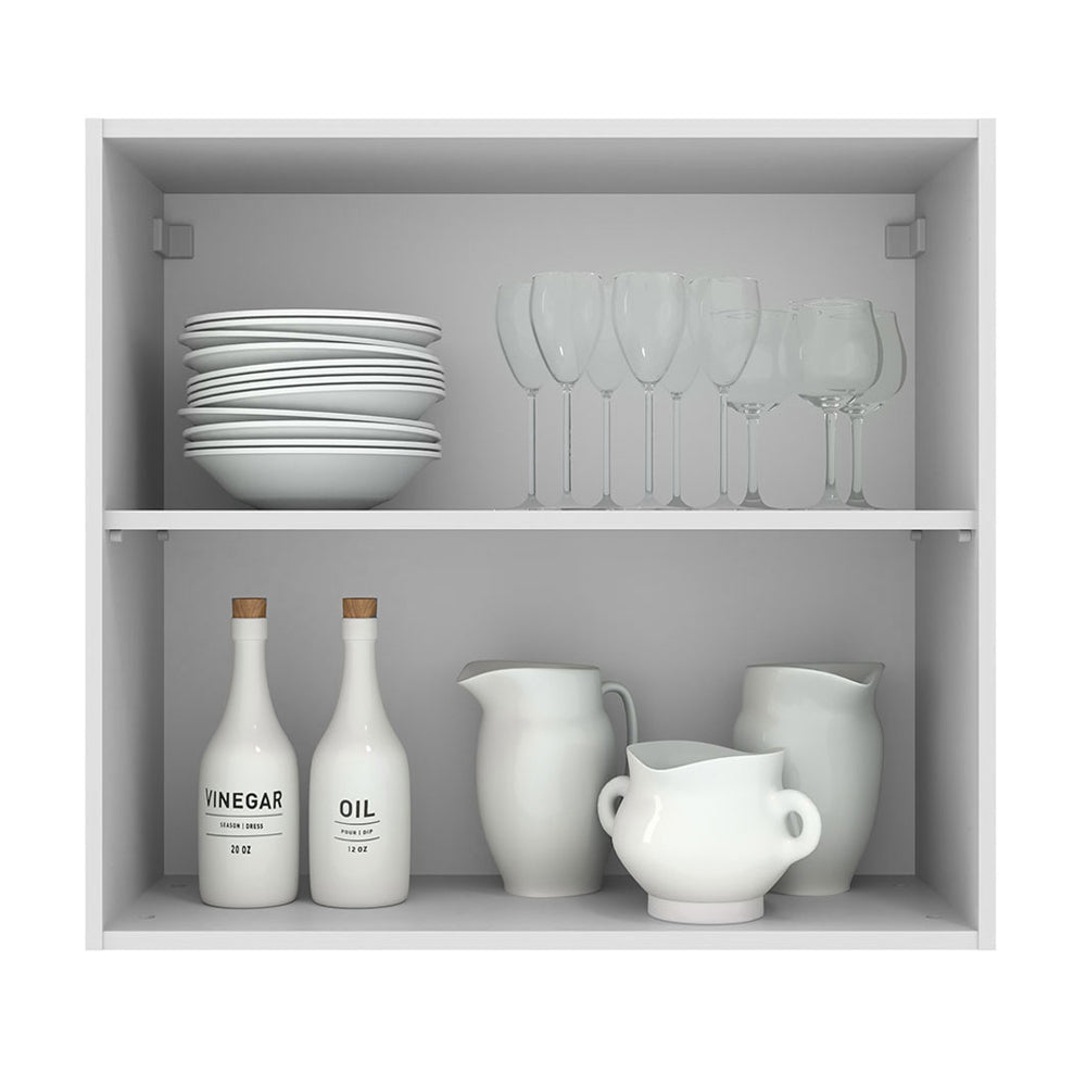 Mueble de Cocina Superior Agata 70 cm 2 Puertas Blanco/Crema