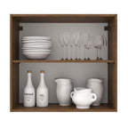 Mueble de Cocina Superior Agata 70 cm 2 Puertas Marrón/Crema