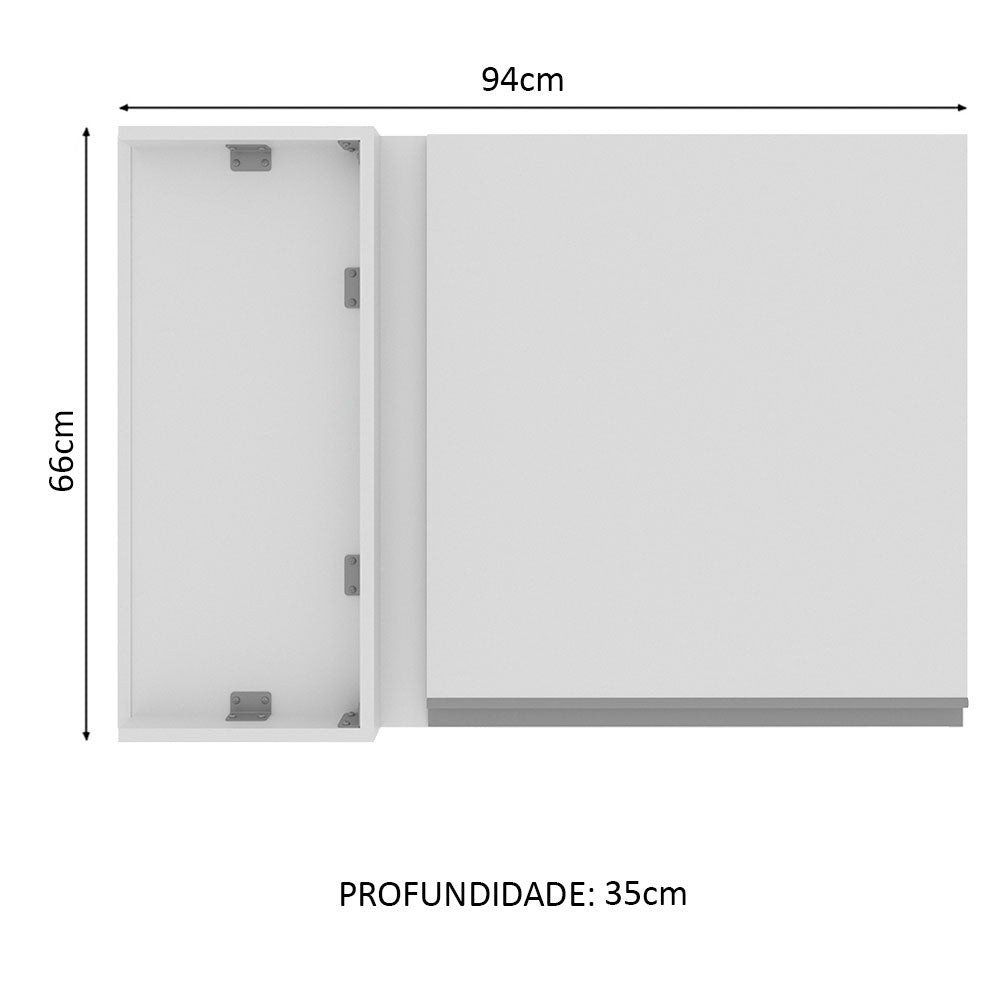 Mueble de Cocina Superior de Esquina Glamy 1 Puerta