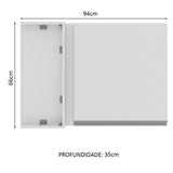 Mueble de Cocina Superior de Esquina Glamy 1 Puerta