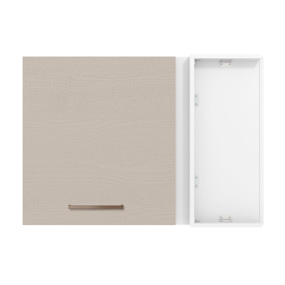 Mueble de Cocina Superior de Esquina Agata 1 Puerta Blanco/Crema