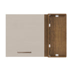 Mueble de Cocina Superior de Esquina Agata 1 Puerta Marrón/Crema