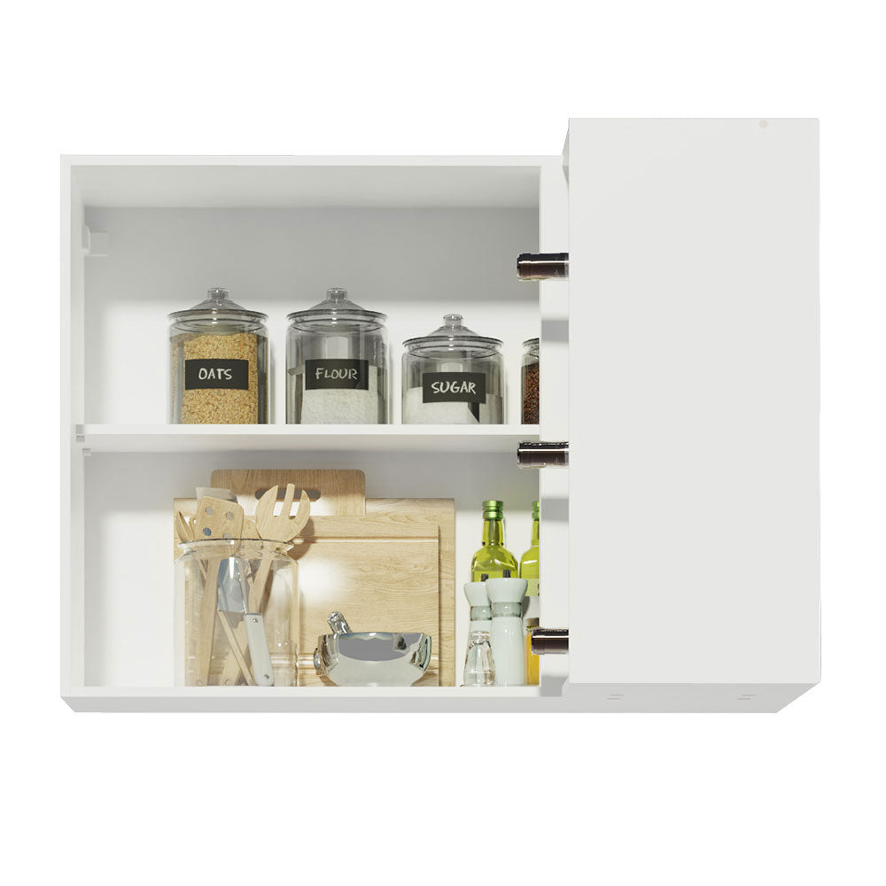 Mueble de Cocina Superior de Esquina Reims 1 Puerta 3 Nichos Blanco