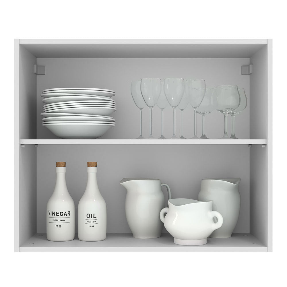 Mueble de Cocina Superior Agata 80 cm 2 Puertas Blanco/Crema