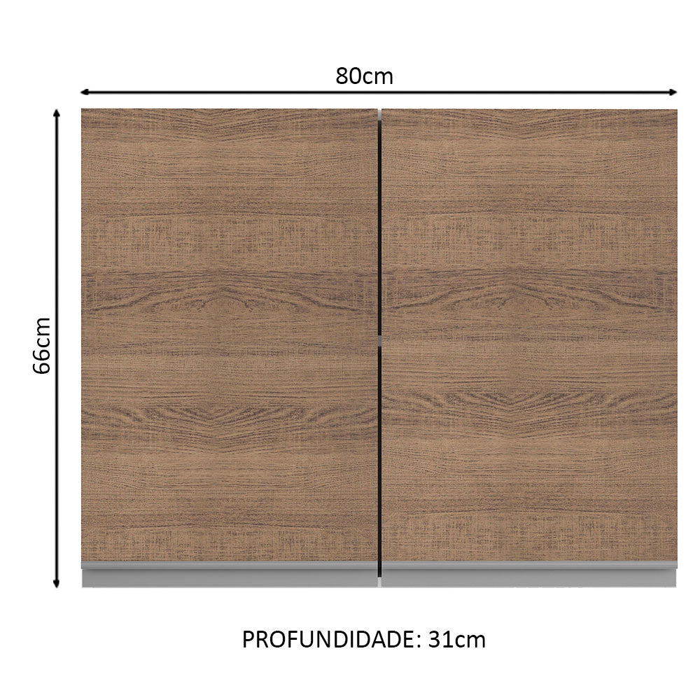 Mueble de Cocina Superior Glamy 80 cm 2 Puertas