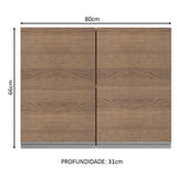 Mueble de Cocina Superior Glamy 80 cm 2 Puertas
