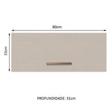 Mueble de Cocina Superior Agata 80 cm 1 Puerta Abatible
