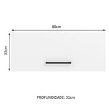 Mueble de Cocina Superior Agata 80 cm 1 Puerta Abatible