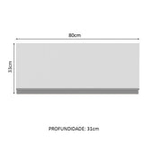 Mueble de Cocina Superior Glamy 80 cm 1 Puerta Abatible