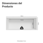 Mueble de Cocina Superior Vik 80 cm 1 Puerta Abatible Blanco/Verde