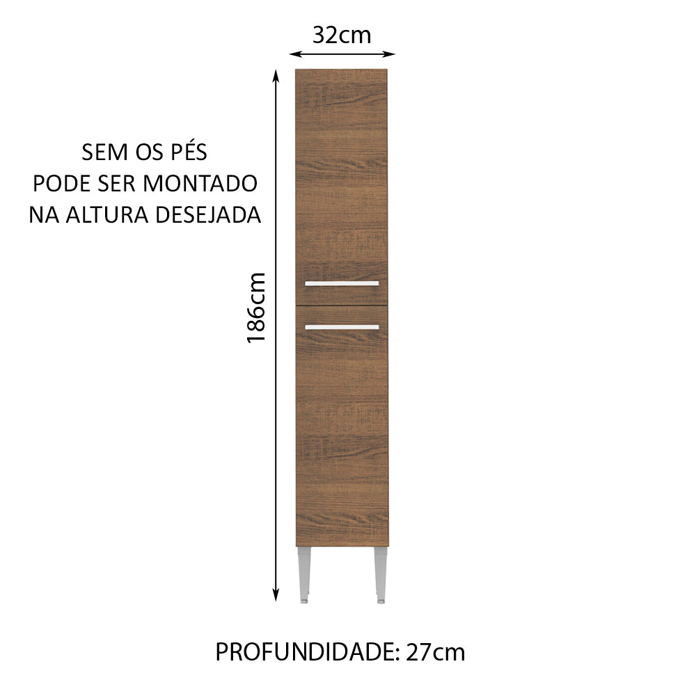 Mueble de Cocina Armario Vertical Emilly 2 Puertas