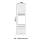 Mueble de Cocina para Hornos Glamy 60 cm Blanco